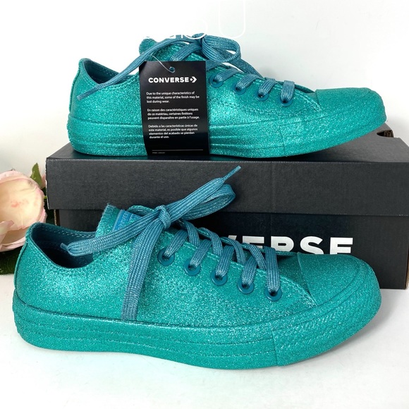 Converse Shoes - Converse Ctas Low Top Britany Blue Glitter AUTHENT